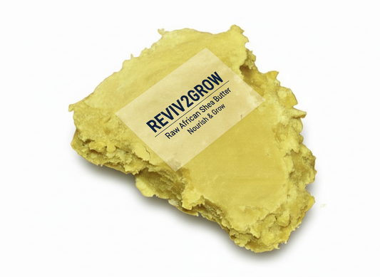 REVIV2GROW 100% Raw Unrefined African Shea Butter - Yellow (Borututu Root)