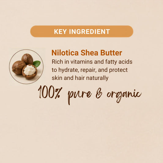 Reviv2Grow 100% Organic Nilotica Shea Butter(8oz)