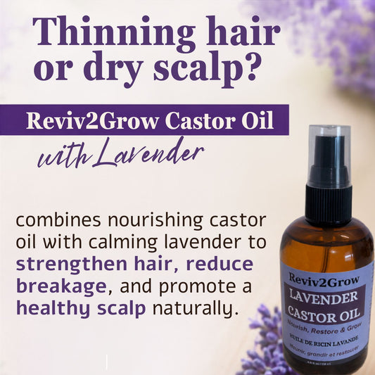 Reviv2Grow Castor Oil with Lavender (4oz)