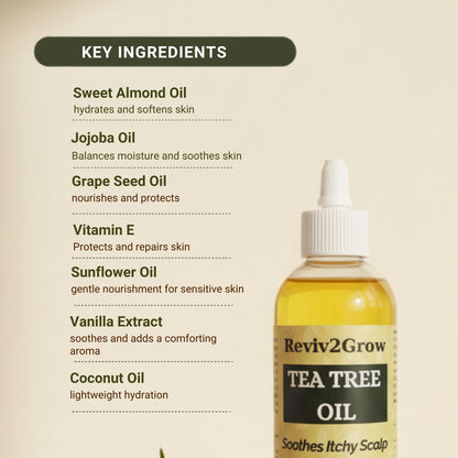 Reviv2Grow Tea Tree Oil- Anti Itch (8oz)