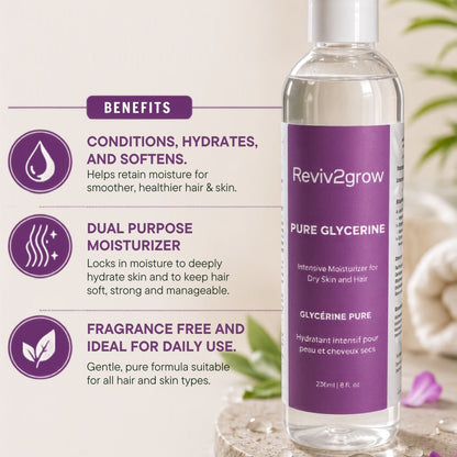 Reviv2Grow 100% Pure Vegetable Glycerin (8oz)