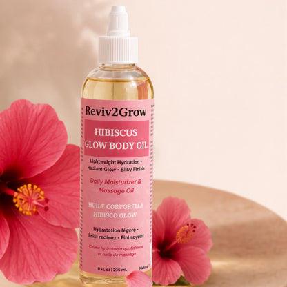 Reviv2Grow Hibiscus Glow Body Oil (8oz)