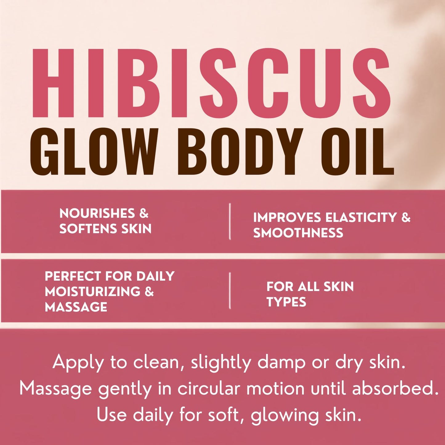 Reviv2Grow Hibiscus Glow Body Oil (8oz)
