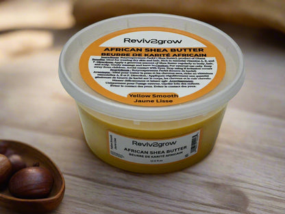 REVIV2GROW 100% Raw Unrefined African Shea Butter - Yellow (12oz), Sareya Beauty Supply Store in Calgary 