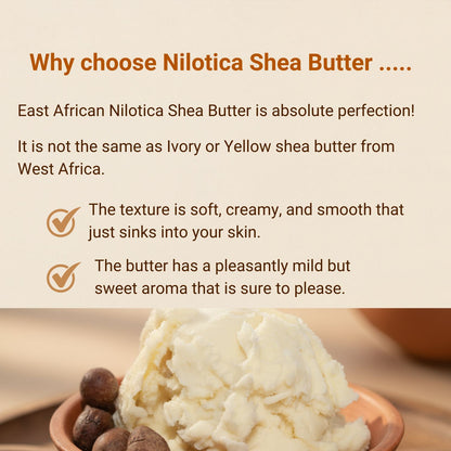 Reviv2Grow 100% Organic Nilotica Shea Butter(8oz)