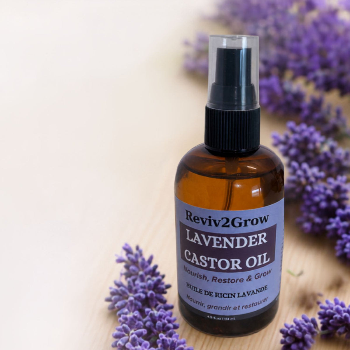 Reviv2Grow Castor Oil with Lavender (4oz)
