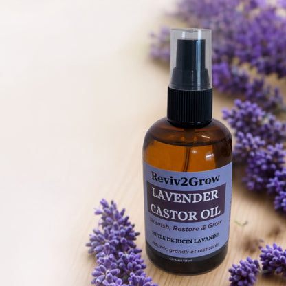 Reviv2Grow Castor Oil with Lavender (4oz)