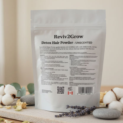 Reviv2Grow Detox Hair Powder for Braids, Locs, Twist & Natural Hair -Unscented -226g