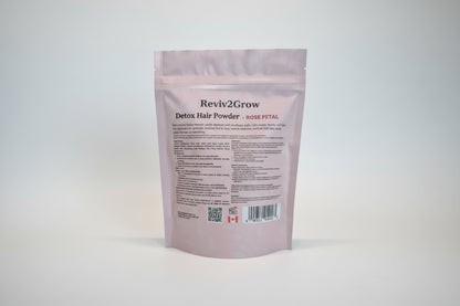 Reviv2Grow Detox Hair Powder packaging on a white background
