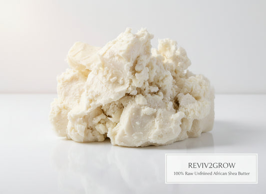 REVIV2GROW 100% Raw Unrefined African Shea Butter - White