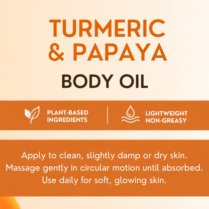 Reviv2Grow Turmeric & Papaya Body Oil -8oz
