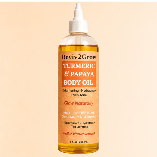 Reviv2Grow Turmeric & Papaya Body Oil -8oz